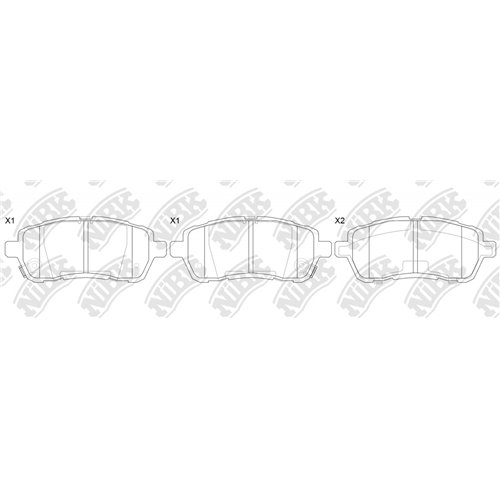 Pastillas de freno NIBK PN5544