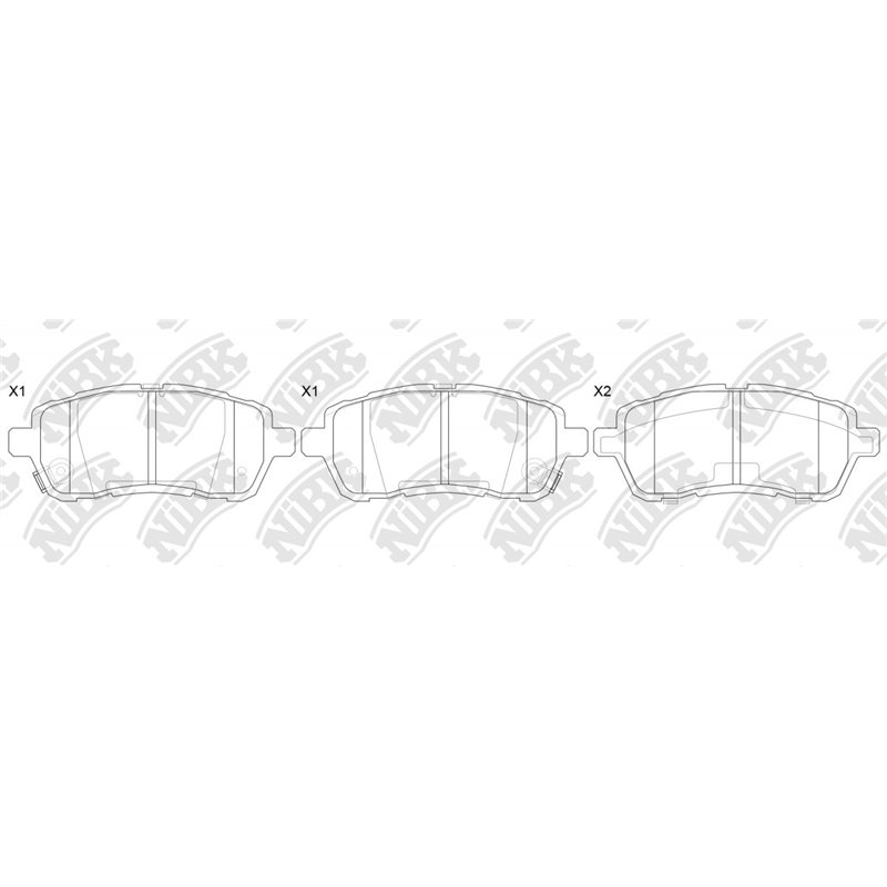 Pastillas de freno NIBK PN5544