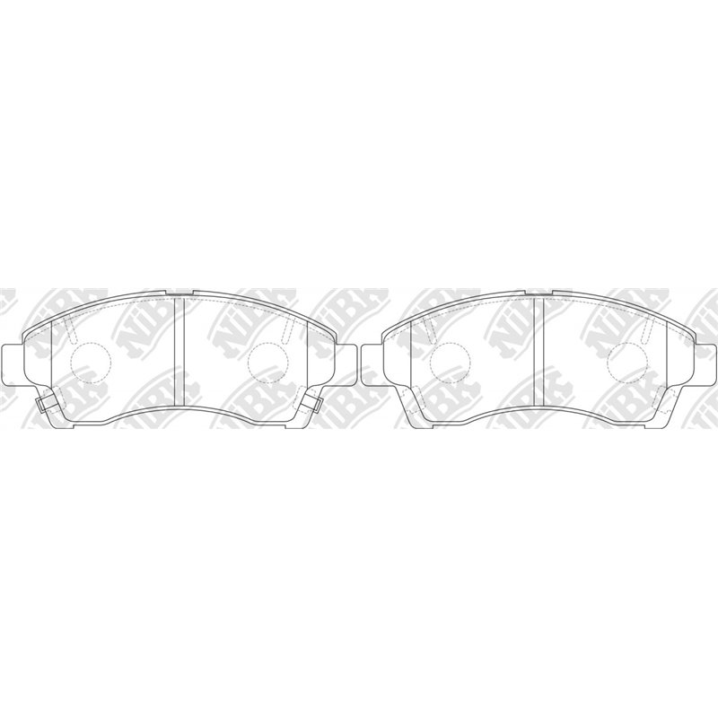 Pastillas de freno NIBK PN5804