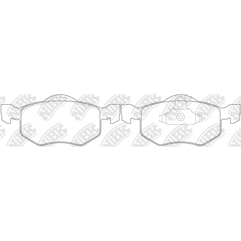 Pastillas de freno NIBK PN5805