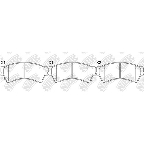 Pastillas de freno NIBK PN5806