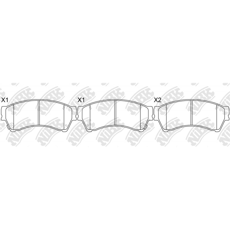 Pastillas de freno NIBK PN5806