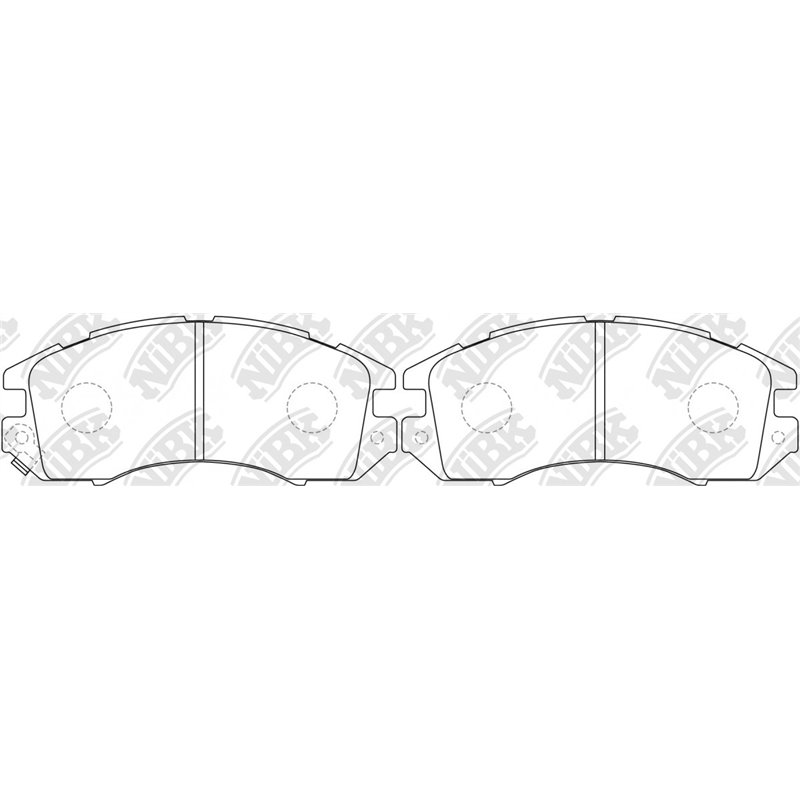 Pastillas de freno NIBK PN7248