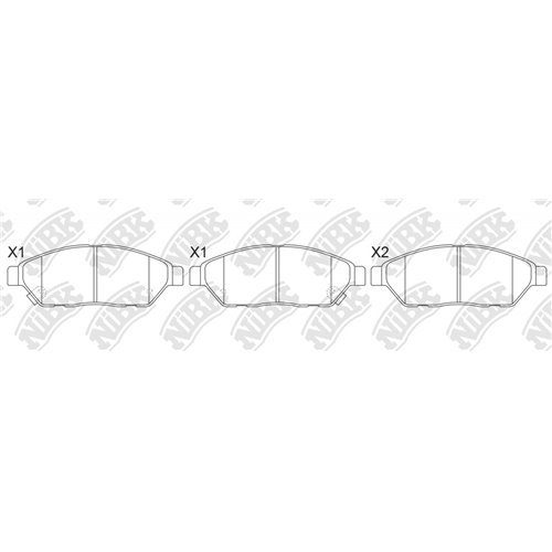 Pastillas de freno NIBK PN83001