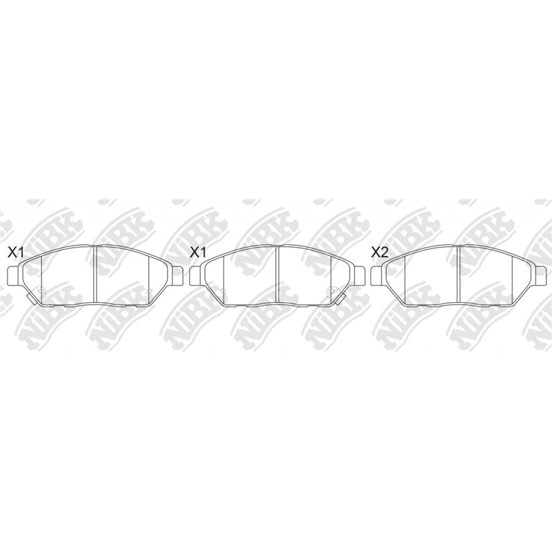 Pastillas de freno NIBK PN83001