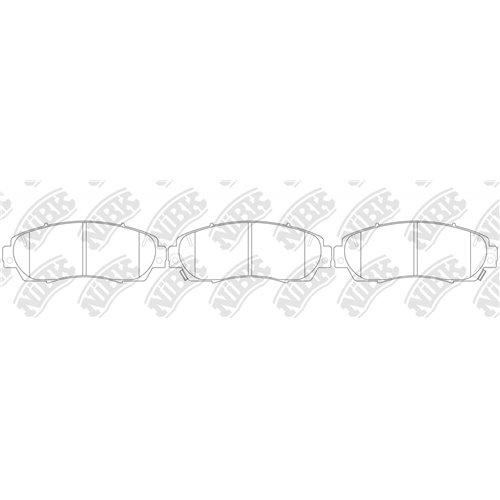 Pastillas de freno NIBK PN8802