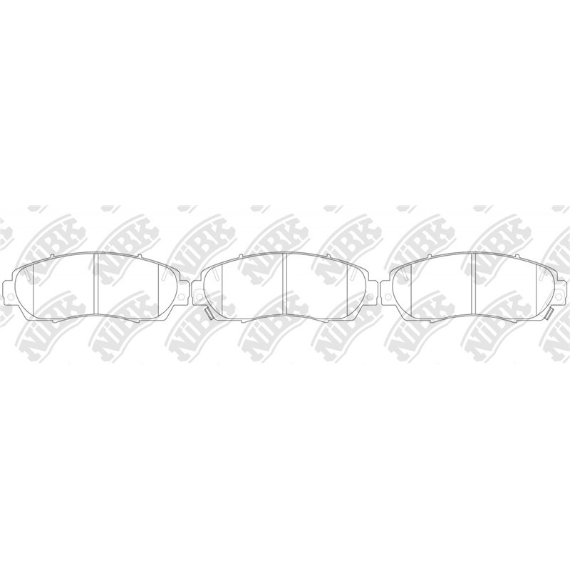 Pastillas de freno NIBK PN8802