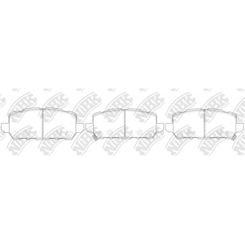 Pastillas de freno NIBK PN8812