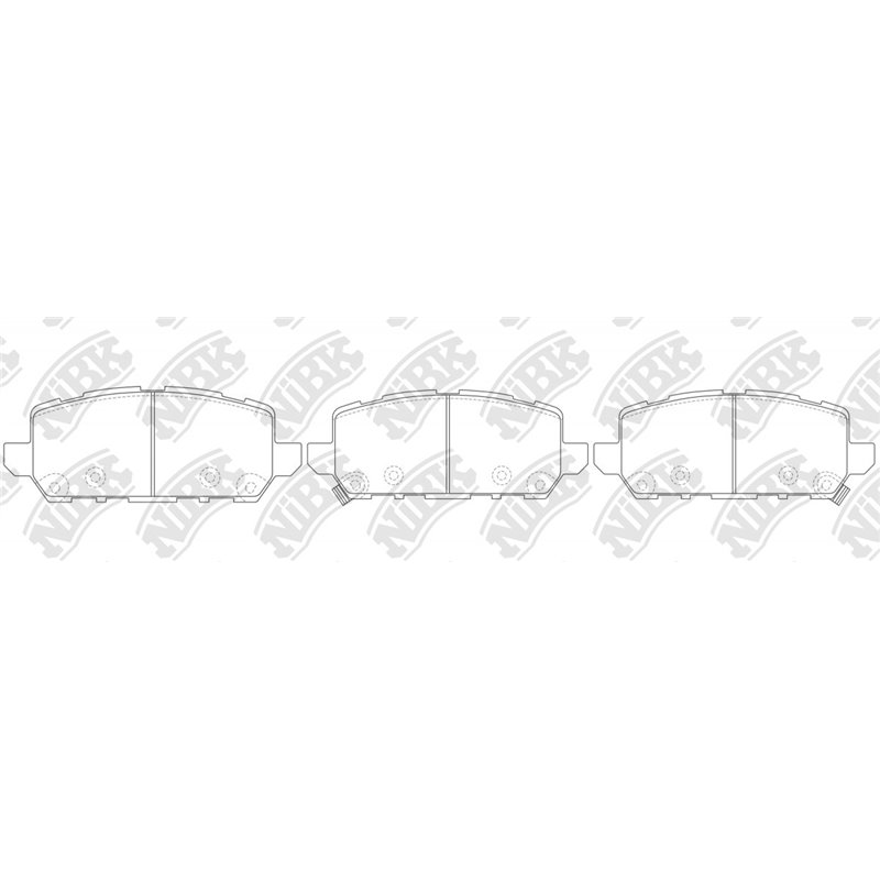 Pastillas de freno NIBK PN8812