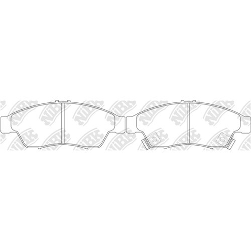 Pastillas de freno NIBK PN9804