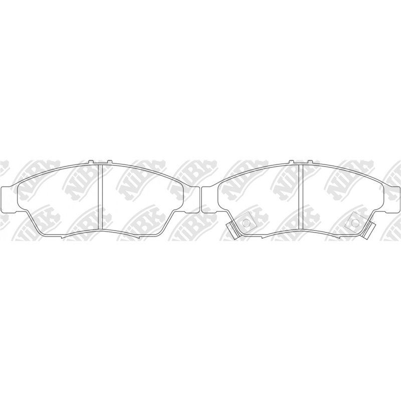 Pastillas de freno NIBK PN9804