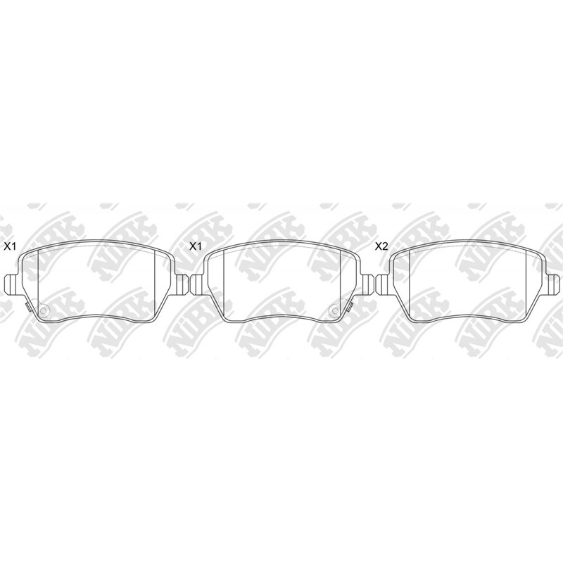 Pastillas de freno NIBK PN9805